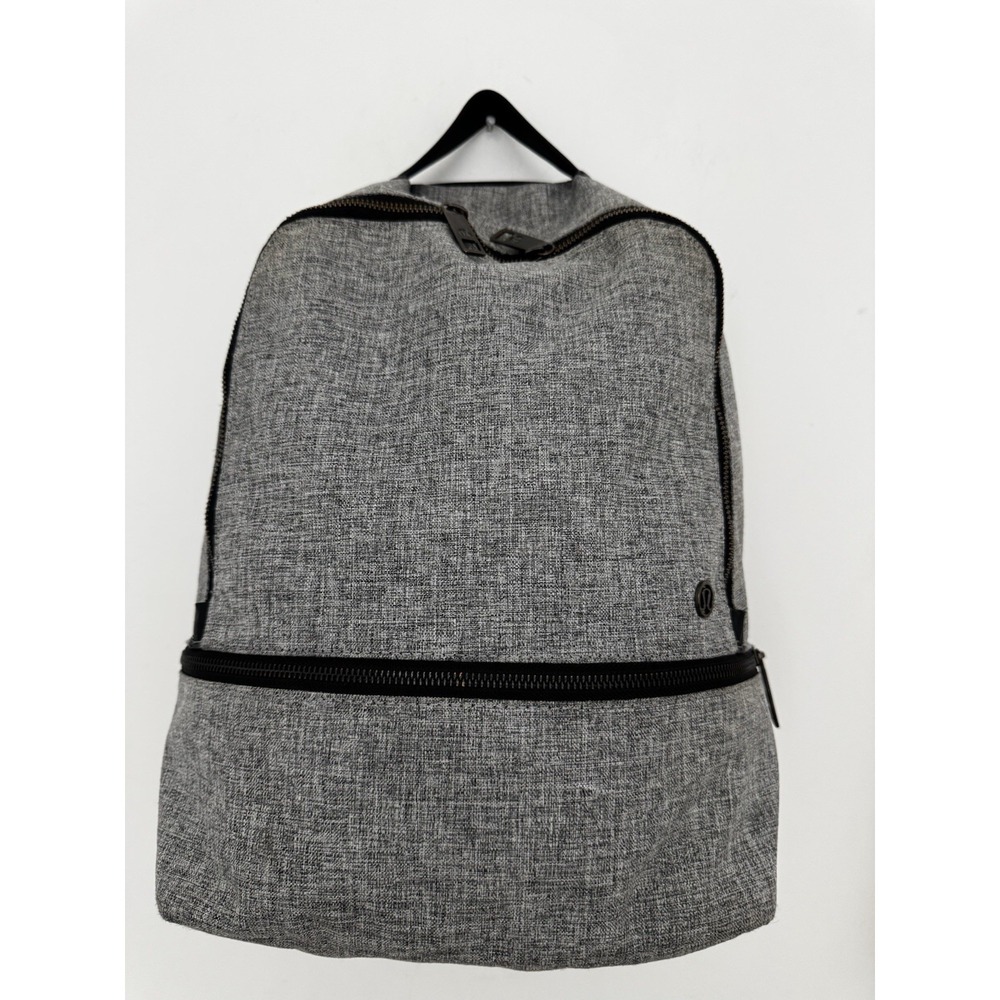 Lululemon City Adventurer Backpack II Heathered Black Gray Gym Travel Bag